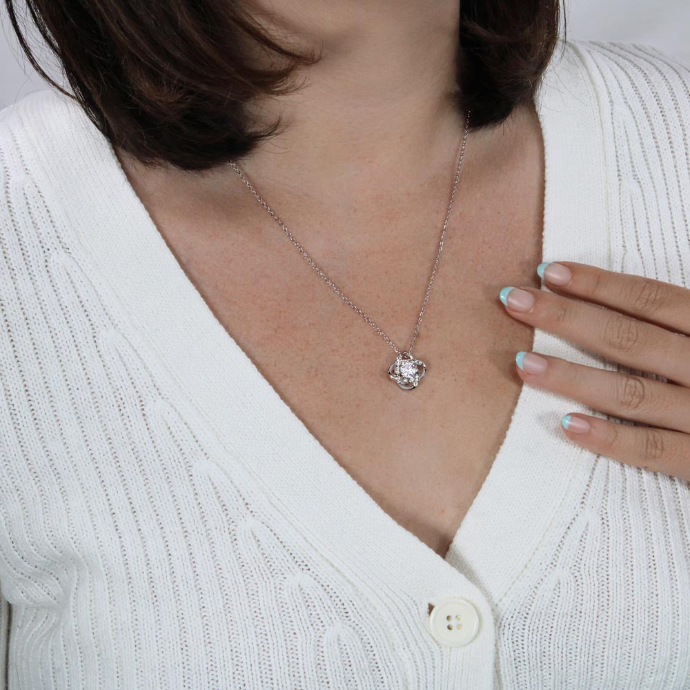 Love Knot Necklace (Yellow & White Gold Variants)