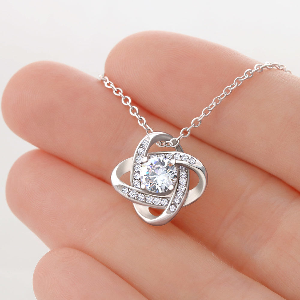 Love Knot Necklace (Yellow & White Gold Variants)