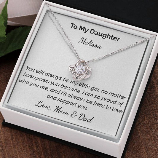 Love Knot Necklace (Yellow & White Gold Variants)