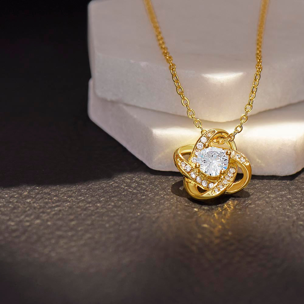 Love Knot Necklace (Yellow & White Gold Variants)