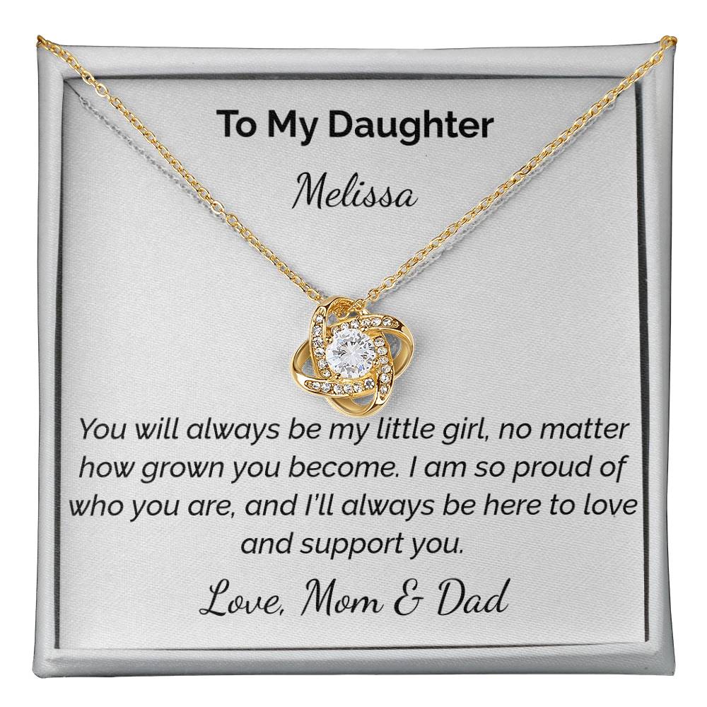 Love Knot Necklace (Yellow & White Gold Variants)