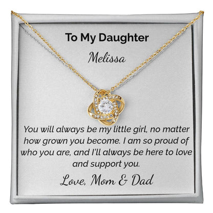 Love Knot Necklace (Yellow & White Gold Variants)