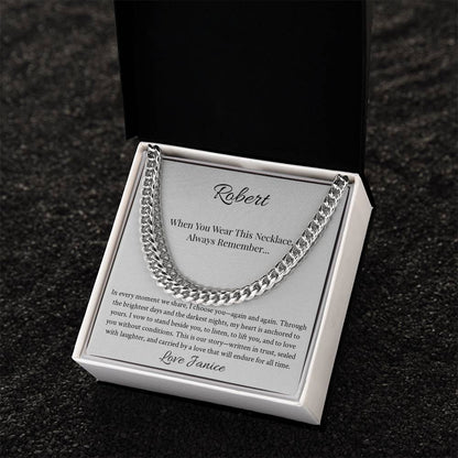 I Choose You Cuban Link Necklace – Personalized Gift