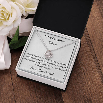 Love Knot Necklace (Yellow & White Gold Variants)