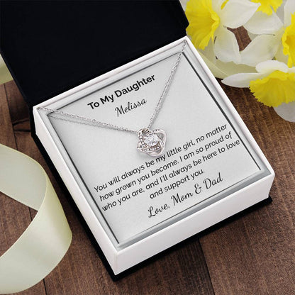 Love Knot Necklace (Yellow & White Gold Variants)
