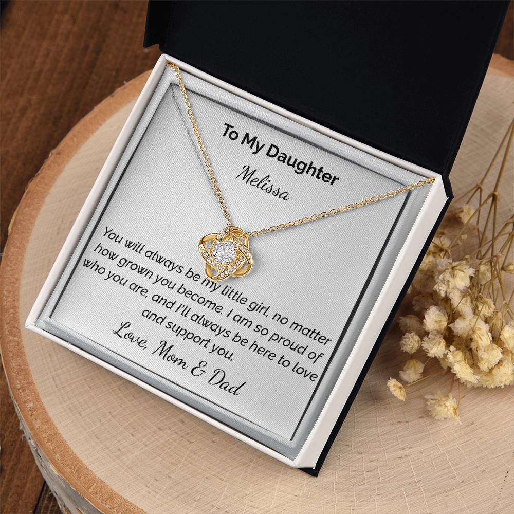 Love Knot Necklace (Yellow & White Gold Variants)